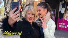 play 56 Year Old MILF Amy Hart and Teen Francesca DiCaprio Lesbian Tinder Date