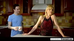 Play Mature Blonde Nanny Nadya Basinger with Huge Fake Tits Gets a Hard Fuck