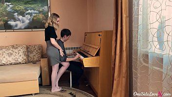 Play The piano teacher teaches the student some new truffles