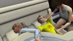 Play Hidden Blowjob: Anime Threesome with Huge Alien Cocks